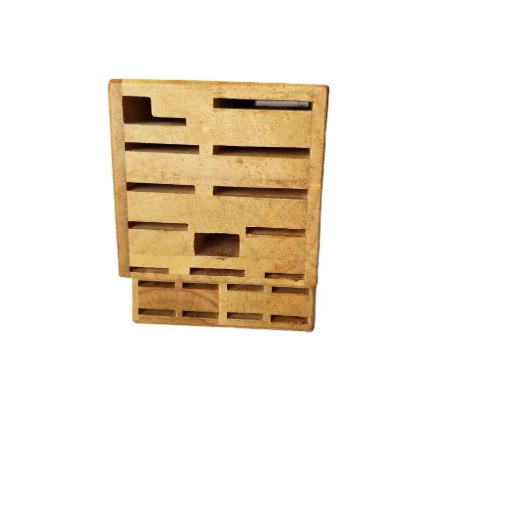 Zwilling J.A. Henckels 20 Slot Wooden Knife Block Angled Countertop